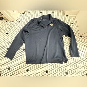 Nike drifit West Virginia mountaineers Navy Quarter-Zip Pullover size XL